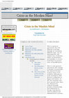 Research paper thumbnail of Crisis in the Muslim Mind