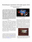 Research paper thumbnail of Braitenbergian experiments with simple aquatic robots