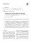 Research paper thumbnail of Pharmacological Evaluation of Naproxen Metal Complexes on Antinociceptive, Anxiolytic, CNS Depressant, and Hypoglycemic Properties