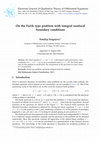 Research paper thumbnail of On the Fučík type problem with integral nonlocal boundary conditions