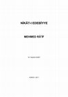 Research paper thumbnail of NİKÂT-I EDEBİYYE MEHMED RÂ'İF