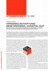 Research paper thumbnail of Vergesellschaftung: Gesetzmäßig, Günstig, Gut.