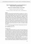 Research paper thumbnail of Impact of institutional quality on economic performance of Eastern Africa: a panel data analysis