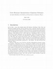 Research paper thumbnail of Grete Hermann's Interpretation of Quantum Mechanics