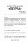 Research paper thumbnail of EL ARTISTA EXILIADO BLASCO FERRER Y LA CRÍTICA DESDE LATINOAMÉRICA: DE MARGARITA NELKEN A FERRÁNDIZ ALBORZ