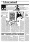 Research paper thumbnail of Quell'Aromatisi non è l'autore del Gattopardo