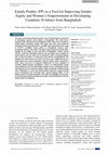 Research paper thumbnail of Family Poultry (FP) as a Tool for Improving Gender Equity and Women's Empowerment in Developing Countries: Evidence from Bangladesh