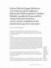 Research paper thumbnail of "Carlos Félix de Vargas Machuca y la Coleccion de los edificios y planes del célebre arquitecto Andrea Paladio: sacada de la que publicó Octavio Bertotti Scamozzi, con la version castellana de las ilustraciones que hizo este autor". En: Acta | Artis, 6, 2018, pp. 145-157. ISSN: 2339-7691