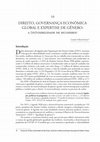 Research paper thumbnail of "Direito, governança econômica global e expertise de gênero: a (in)visibilidade de mulheres?", DIREITO E INCLUSÃO SOCIOECONÔMICA, Coleção Biblioteca DISE, 2020.