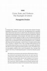 Research paper thumbnail of Crisis, State, and Violence: The Example of Greece