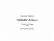 Research paper thumbnail of Lecture: Sophocles' Antigone