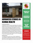 Research paper thumbnail of Advanced Studies in Global Health