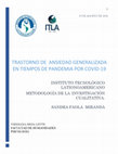 Research paper thumbnail of TRASTORNO DE  ANSIEDAD GENERALIZADA EN TIEMPOS DE PANDEMIA POR COVID-19