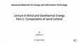 Research paper thumbnail of Lecture 4-Wind and Geothermal Energy