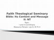 Research paper thumbnail of I and II Corinthians Lijo D