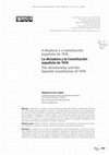 Research paper thumbnail of La dictadura y la Constitución española de 1978