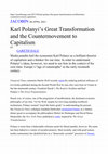 Research paper thumbnail of Karl Polanyi's Great Transformation and the Countermovement to Capitalism