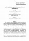 Research paper thumbnail of Benefits and Risks of Using Blockchain in Smart Energy: A Literature Review