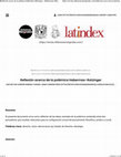 Research paper thumbnail of Reflexión acerca de la polémica Habermas–Ratzinger