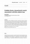 Research paper thumbnail of Problém života v Husserlových raných zkoumáních vnitřního vědomí času