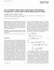 Research paper thumbnail of Laser absorption density direct measurements with limitation of temperature variation field in shock-induced gaseous mixing