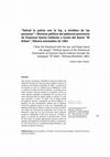 Research paper thumbnail of “Salvad la patria con la ley, y olvidáos de las personas”. Discurso político del gobierno provisorio de Francisco García Calderón a través del diario “El Orden”, febrero-noviembre de 1881