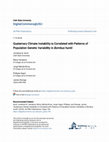 Research paper thumbnail of {"__content__"=>"Quaternary climate instability is correlated with patterns of population genetic variability in .", "i"=>{"__content__"=>"Bombus huntii"}}