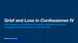 Research paper thumbnail of Grief and Loss in Confessiones IV (PPT)