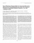 Research paper thumbnail of Novel Mutations Responsible for Autosomal Recessive Multisystem Pseudohypoaldosteronism and Sequence Variants in Epithelial Sodium Channel -, -, and -Subunit Genes