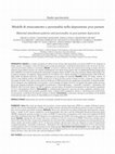 Research paper thumbnail of [Maternal attachment patterns and personality in post partum depression]