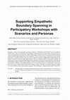 Research paper thumbnail of Supporting Empathetic Boundary Spanning in Participatory Workshops with Scenarios and Personas