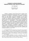 Research paper thumbnail of A região e o Estado segundo Friedrich Ratzel e Paul Vidal de la Blache