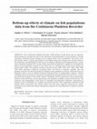 Research paper thumbnail of Bottom-up effects of climate on fish populations: data from the Continuous Plankton Recorder