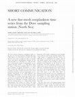 Research paper thumbnail of A new fine-mesh zooplankton time series from the Dove sampling station (North Sea)