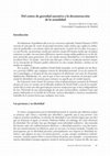 Research paper thumbnail of Del centro de gravedad narrativa a la deconstrucción de la sexualidad