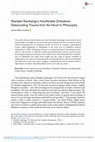 Research paper thumbnail of Stanlake Samkange's Insufferable Zimbabwe: Distanciating Trauma from the Novel to Philosophy