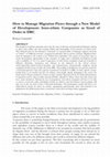 Research paper thumbnail of How to Manage Migration Flows through a New Model of Development: Inter-ethnic Companies as Good of Order in DRC