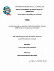 Research paper thumbnail of CONSTRUCCIÓN DEL DISCURSO POLÍTICO DEL TURISMO EN LA PAZ, B.C.S.