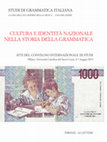 Research paper thumbnail of Cultura e identità nazionale nella storia della grammatica. Atti del Convegno Internazionale di Studi (Milano, Università Cattolica del Sacro Cuore, 6-7 maggio 2019), a cura di Simone Pregnolato e Michele Colombo, Numero monografico degli «Studi di Grammatica Italiana», XXXIX (2020)