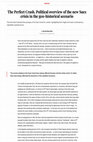 Research paper thumbnail of The Perfect Crash. Political overview of the new Suez crisis in the geo-historical scenario