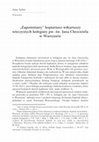 Research paper thumbnail of "Zapomniany" kopiariusz wikariuszy wieczystych kolegiaty pw. św. Jana Chrzciciela w Warszawie