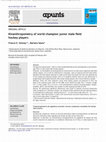 Research paper thumbnail of Kinanthropometry of world champion junior male field hockey players