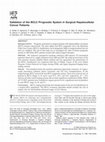 Research paper thumbnail of Validation of the BCLC prognostic system in surgical hepatocellular cancer patients