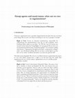 Research paper thumbnail of Group agents and moral status: what can we owe to organizations