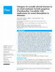 Research paper thumbnail of Ontogeny of a sexually selected structure in an extant archosaur Gavialis gangeticus (Pseudosuchia: Crocodylia) with implications for sexual dimorphism in dinosaurs