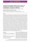 Research paper thumbnail of Computed tomography analysis of the cranium of Champsosaurus lindoei and implications for choristoderan neomorphic ossification