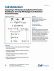 Research paper thumbnail of Impairing L-Threonine Catabolism Promotes Healthspan through Methylglyoxal-Mediated Proteohormesis