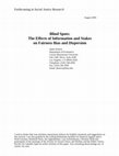 Research paper thumbnail of Blind Spots: The Effects of Information and Stakes on Fairness Bias and Dispersion