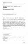 Research paper thumbnail of Fair Air: Distributive Justice and Environmental Economics