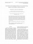 Research paper thumbnail of A meta-analytic study investigating the efficiency of socio-emotional learning programs on the development of children and adolescents